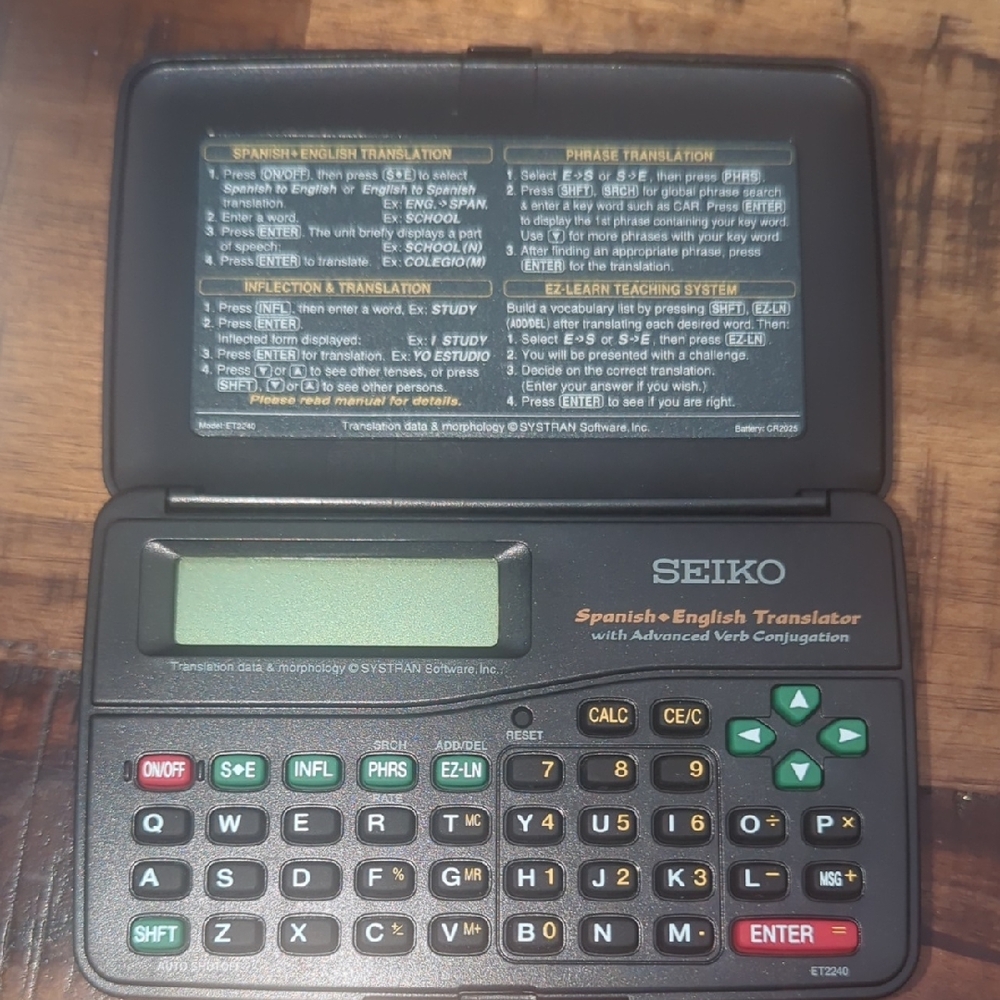 Seiko Spanish-English Translator